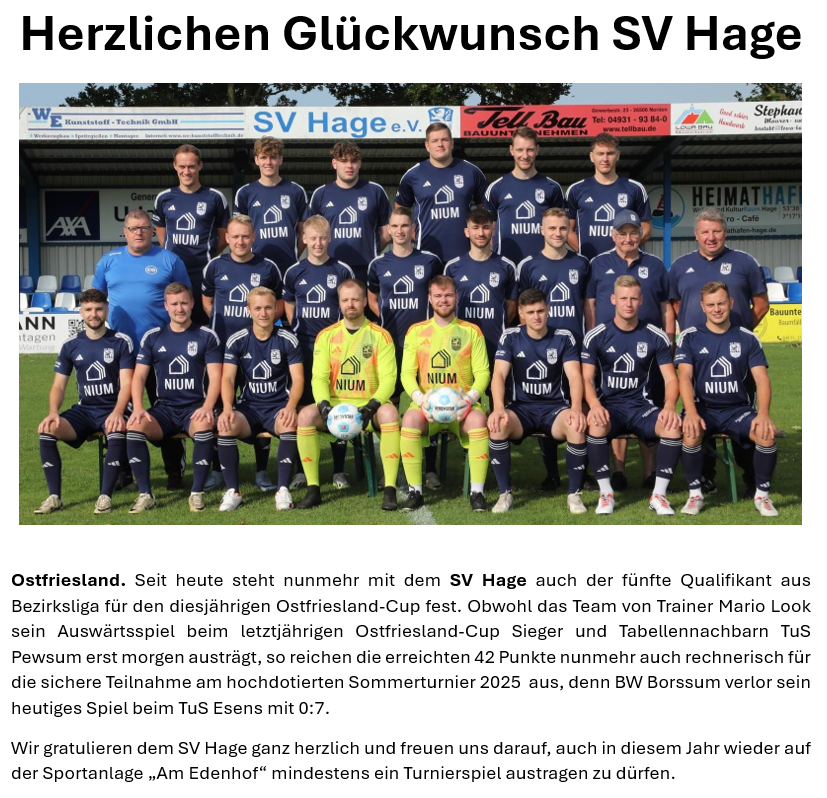 SV Hage 25