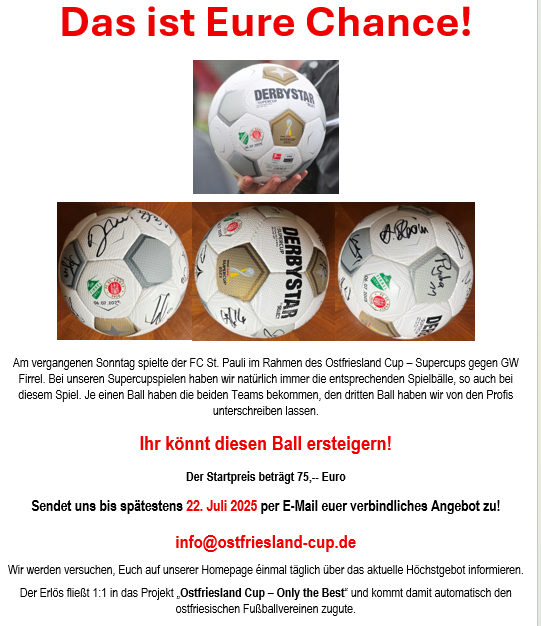 Ballversteigerung